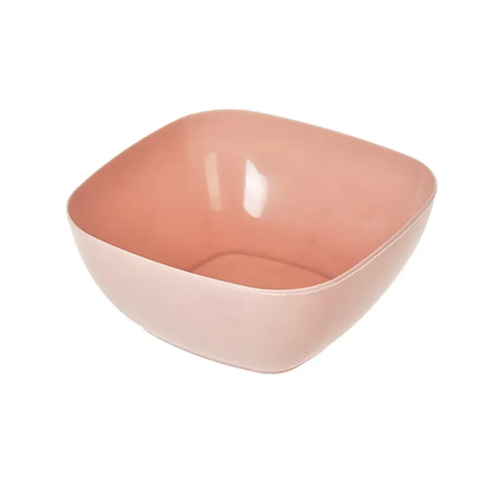 Wholesale Bowls Food Grade Plastic Square Salad Melon Fruit Plate Small Snack Candy Dish Dried Bowl ZWL183