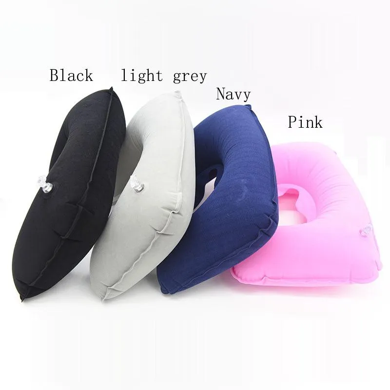 Neck Inflatable Soft Flight Travel Car Head Neck Rest Compact Travel Flight Car Pillow Inflatable Pillow Neck U Rest Air Cushion DH9867