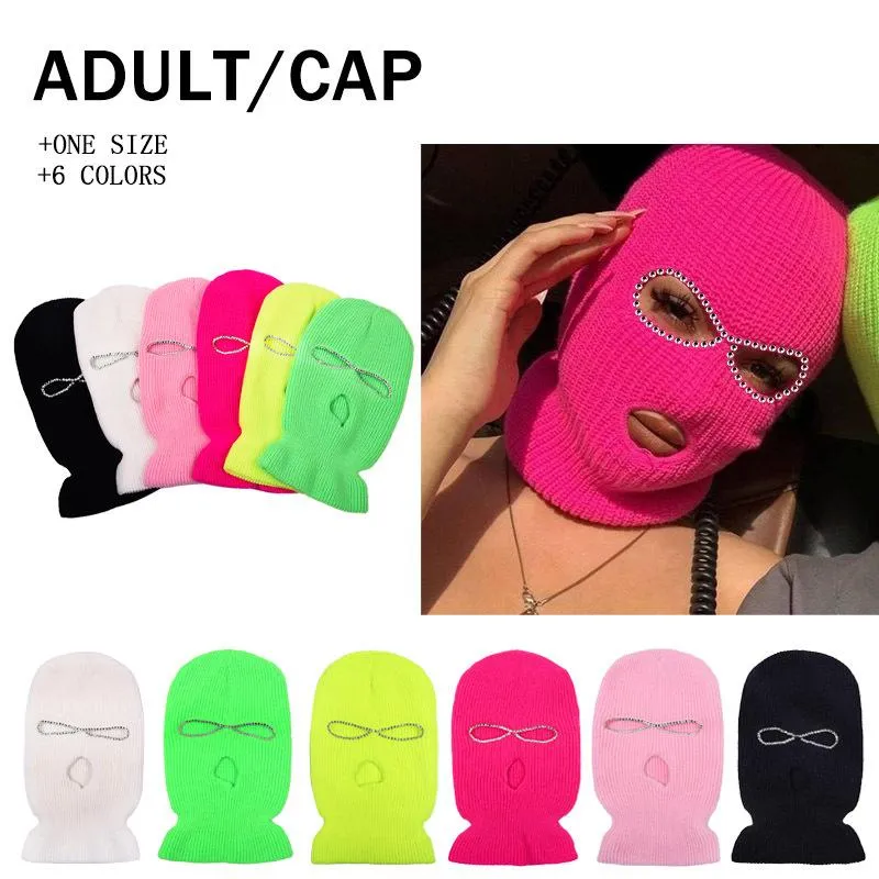 ☆MUCENT☆ Signature Knit Balaclava 3 Colors Ribbed Colorblock Knit Balaclava Ski Mask Convertible Gaiter