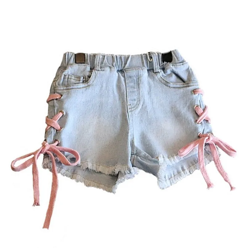 Shorts d'été pour filles Denim Vêtements pour enfants Jeans Girl 210528