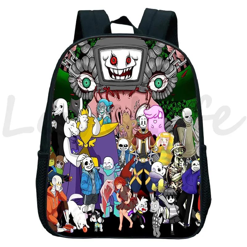 Undertale Sans Kids Backpack 12 Inch Nylon School Bag for Boys Girls Toddler Book Bag Cute Mochilas