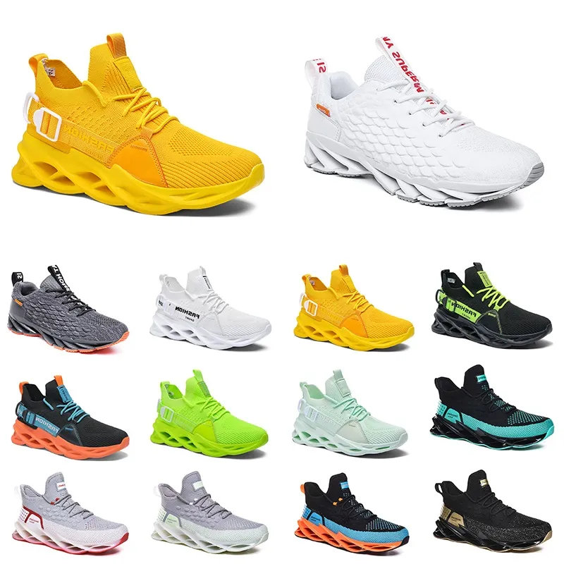 Respirant pour chaussures confortables hommes course jogging triple noir blanc rouge jaune néon gris orange sport baskets formateurs mode extérieur GAI 719 Comtable