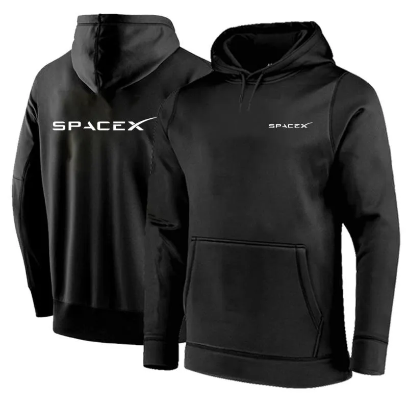 Luvtröjor herr SpaceX Space X-logotyp 2021 Höst och vår Högkvalitativt trendigt tryck Hip Hop-tröja Casual Toppar