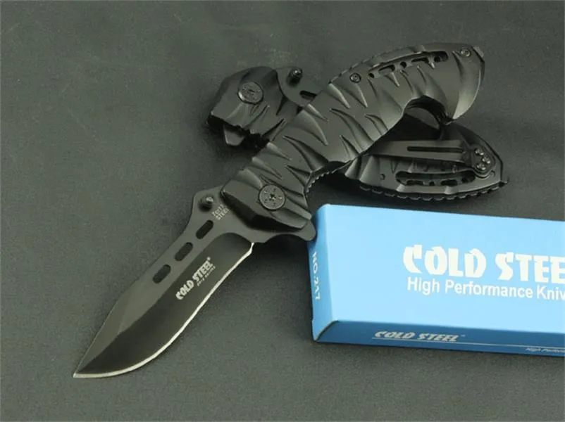 Холодная сталь 230 складной нож 7CR17MOV Материал лезвия алюминиевая ручка Открытый портативный кемпинг защитная защита Карманные я ножи HW589