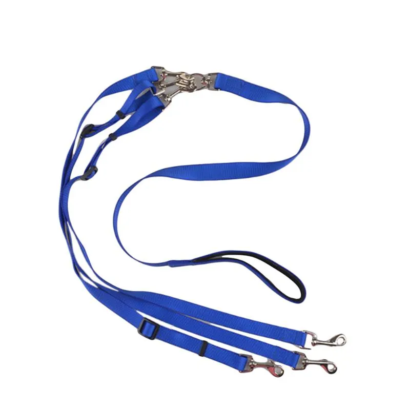Dog Collars & Leashes Multifunctional For Multiple Dogs With Padded Handle Adjustable Detachable Nylon Leash