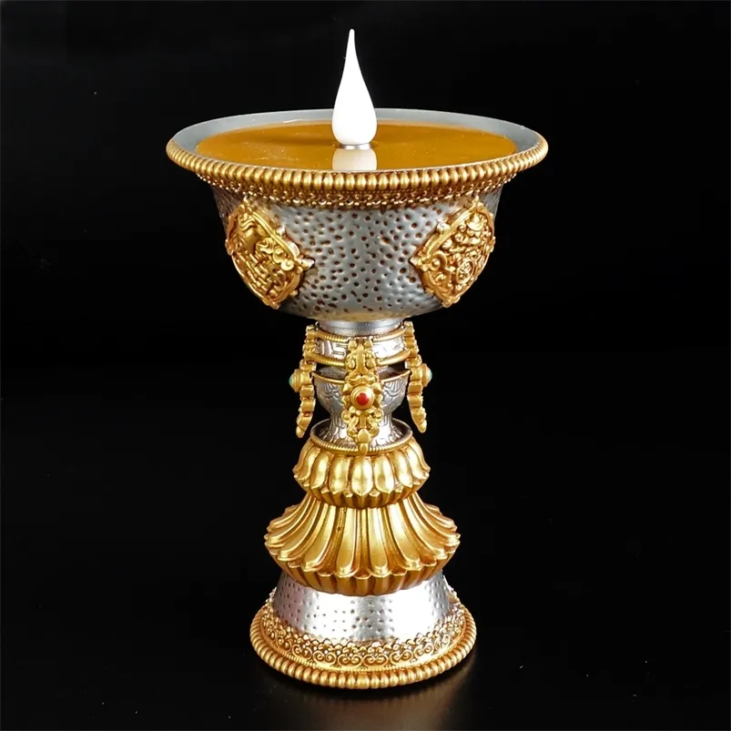 Smokeless And Fireless Tibetan LED Butter Lamp USB Powered Electronic Home Decorative Orthodox Candle Holder From Dou08 31.99 DHgate.Com