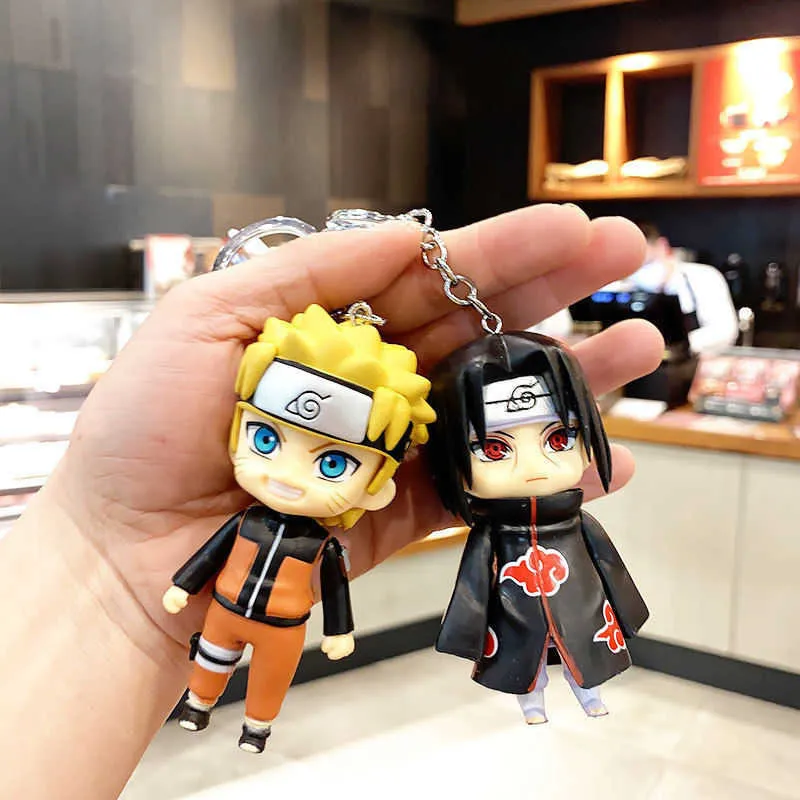 6 Peças Figura Naruto Sasuke Kakashi Itachi Dos Desenhos Animados