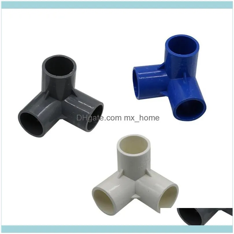 Pipe Connector Garden Irrigation Tube Adapter 32mm PVC Three-Dimensional Tee Watering System Stereoscopic Water Equipments