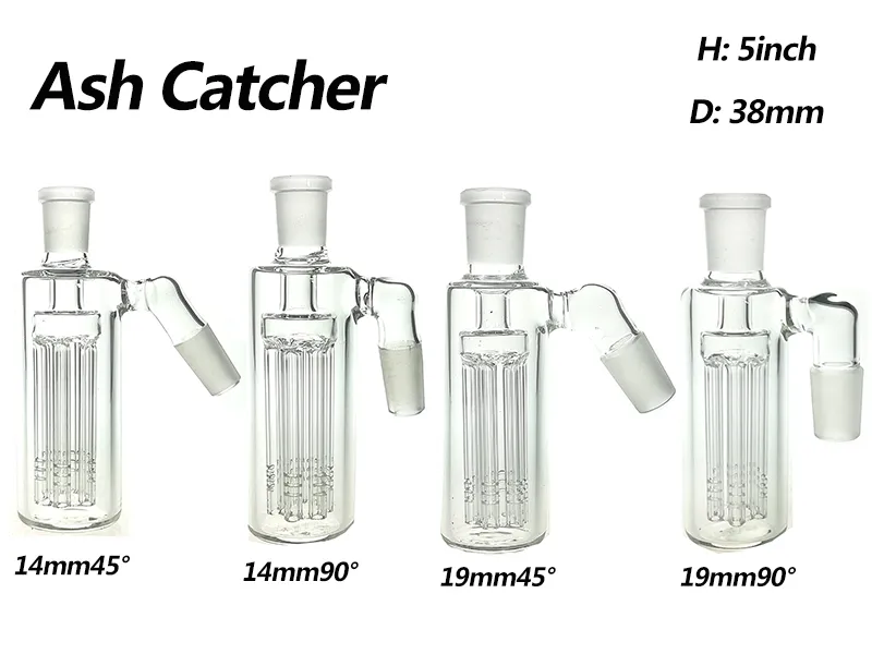 Hookah Ash Catcher bong accessoreis 14/19mm diffuser met Tree perc 45ﾰ of 90ﾰ CA003B