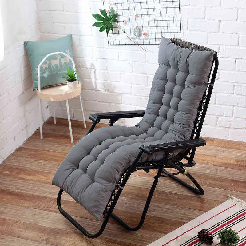 48x170cm Recliner soft back cushion gungstol s lounger bänk trädgård lång 211110