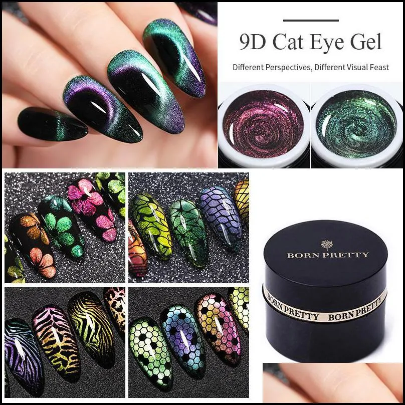 Nail Gel Art Salon Hälsa Skönhet 60 färger Söt av UV-polsk 5D 9D Magnetisk Manikyr Lack Lack Född Pretty Cat Eye Drop Delivery 20