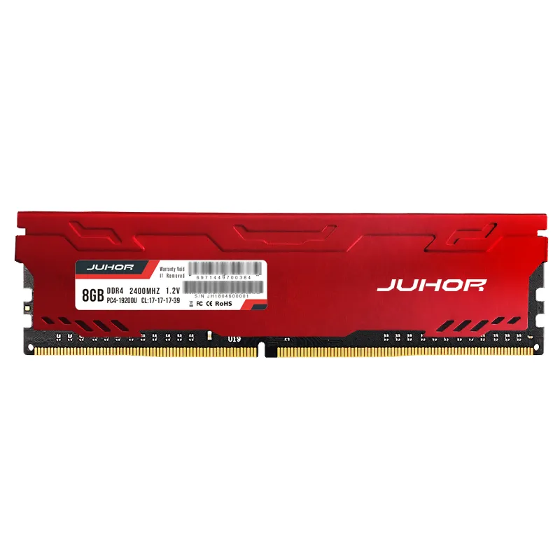 Juhor Memoria RAM DDR4 16GB 4GB 8GB 32GBデスクトップメモリ​​UDIMM 2133MHz 2400MHz 2666MHz 3000MHzヒートシンク付き新しいDIMMラム