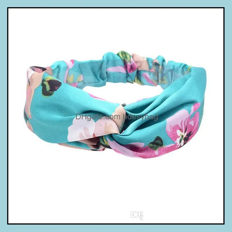 Cross Print headband Bohemia hair accessories Summer hairband for Women Scrunchie Wash Face Turban Accesorios Para El Cabello