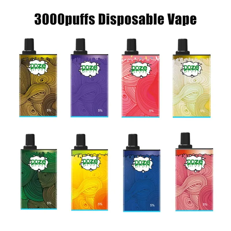 Original DDZE Flashing 3000 PUFFs Disposable Vape Starter Kit E