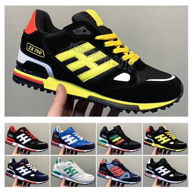 Wholesale Editex ZX750 Running Shoes Fashion Sneakers ZX 750 pour les hommes et les femmes Athletic Breathable Designer Sneaker Taille 36-44 RE84