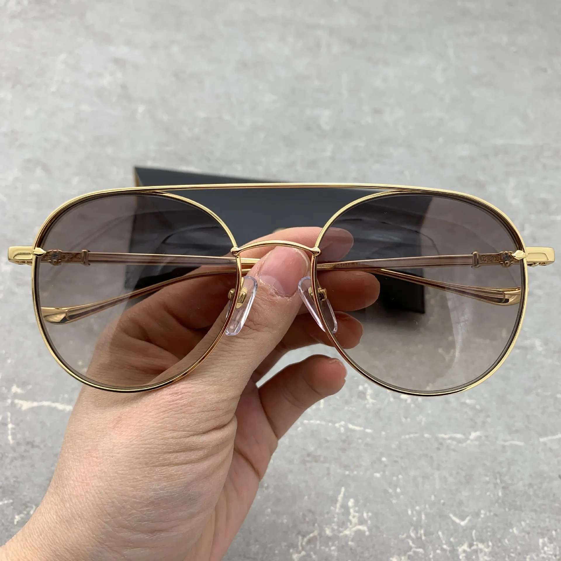 Gafas sales redondas marrones
