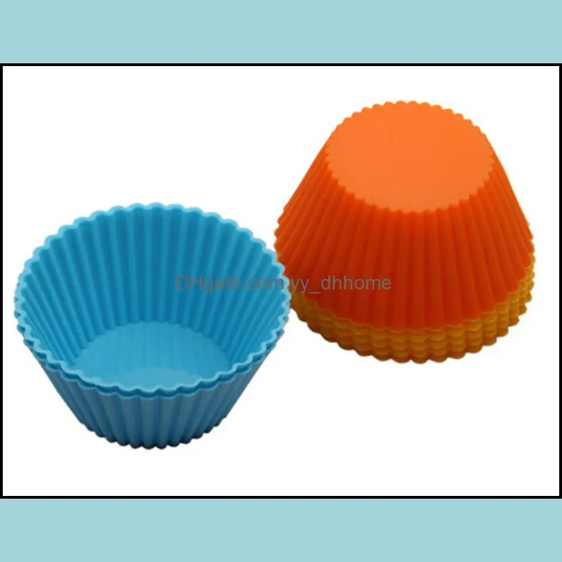 New Dining 5cm Silicone Cupcake liner Cake Chocolate Cake Muffin Liners Pudding Jelly Baking Cup Mold