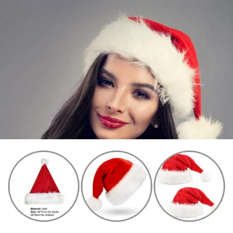 Party Hats Stylowe Wygodne Boże Narodzenie Santa Claus Hat Home Supplies Łatwe do czyszczenia dla dzieci