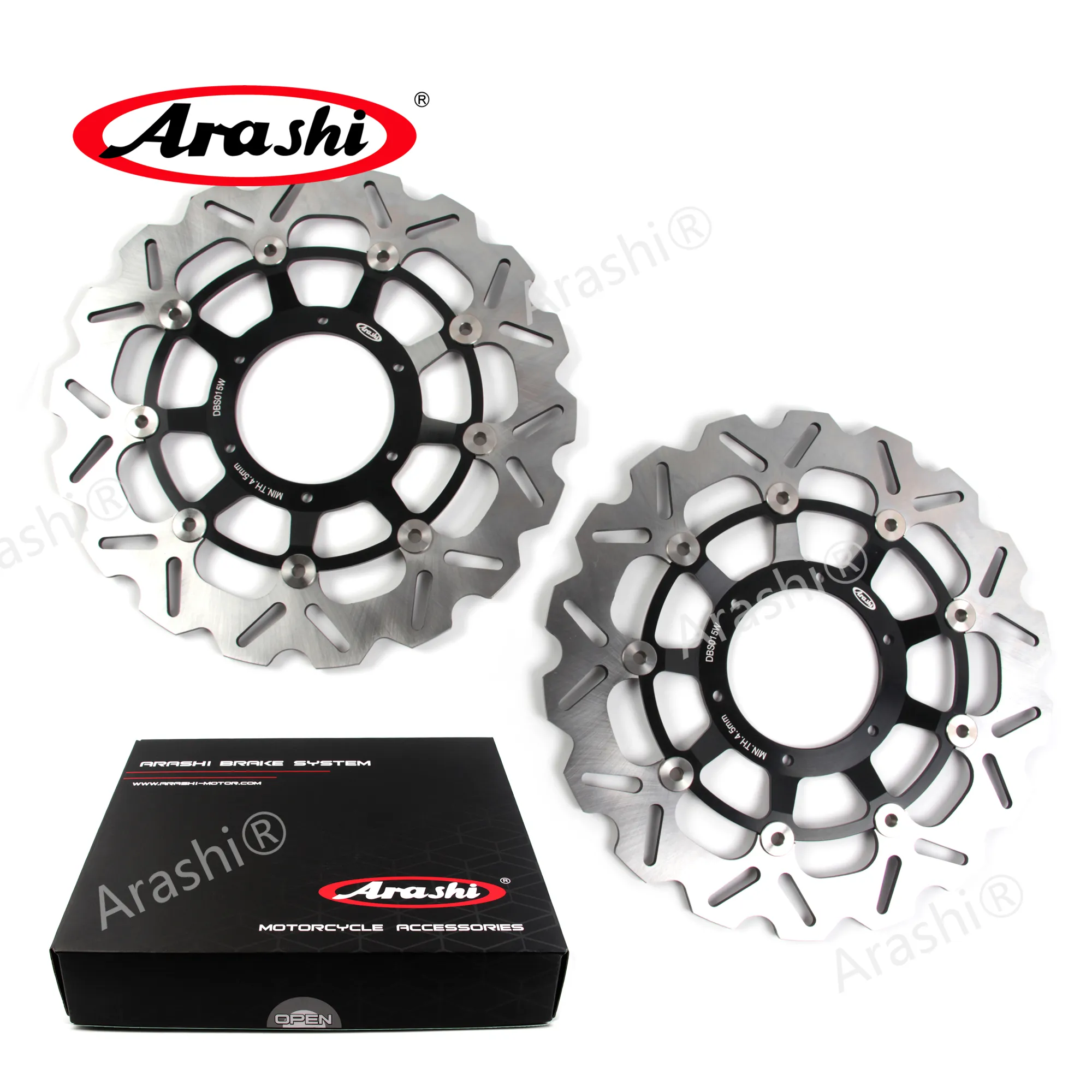 Rotori dischi freno anteriori Arashi per Honda CBR600RR CB1000R 2009 - 2017 2010 2011 / CBR1000RR 2004 - 2005 Disco freno moto CNC in alluminio