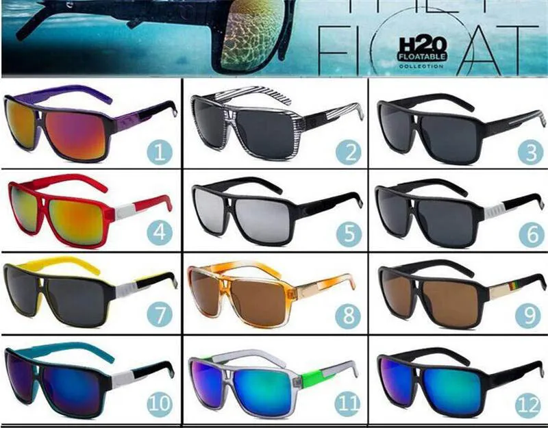 Nouveaux lunettes de soleil Sports de mode, hommes et femmes avec lunettes de soleil, lunettes de soleil colorées de mode en gros