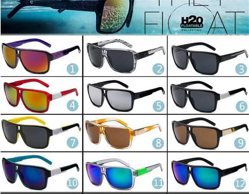 Nouvelles lunettes de soleil de sport de mode, hommes et femmes avec des lunettes de soleil, lunettes de soleil colorées de mode en gros