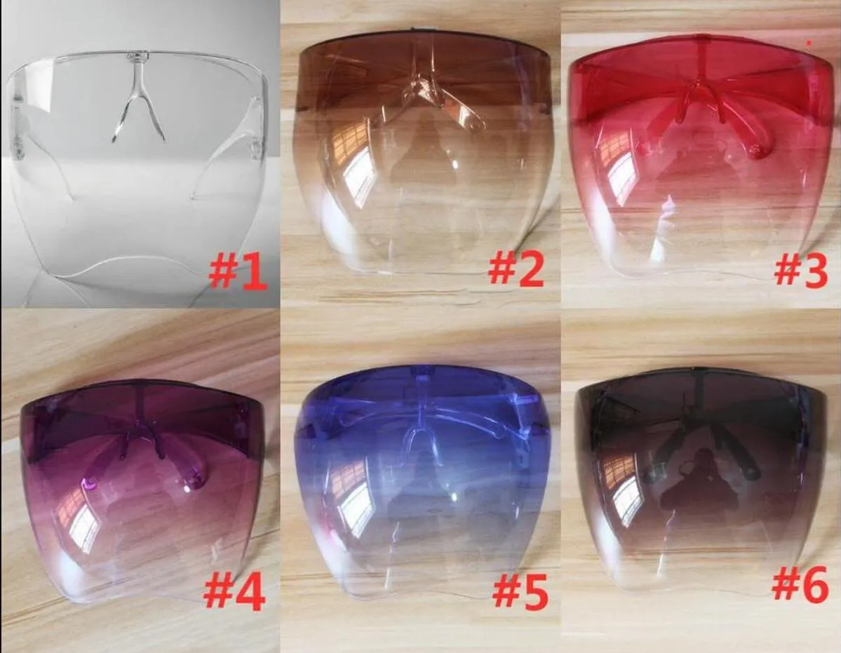 DHL Ship Women's Protective Face Shield Glasögon Glasögon Säkerhet Vattentät Glasögon Anti-Spray Mask Protective Goggle Glass Solglasögon