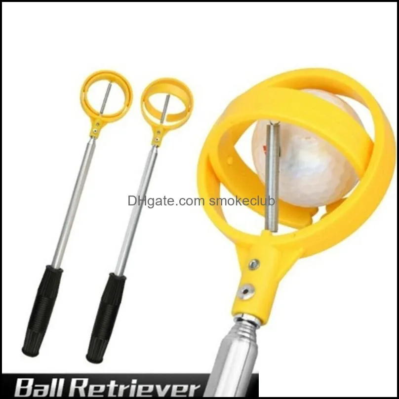 Golf Training Aids Ball Stand-up Pick Up Tool Outdoor Portable Stainless Steel Retriever