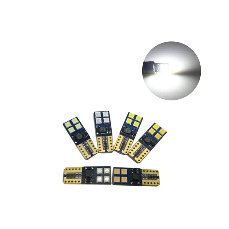 50PCS Vit T10 3030 8SMD 194 168 2825 W5W LED CANBUS Felfria billökar för clearance lampor Licensplatta Ljus 12V 24V