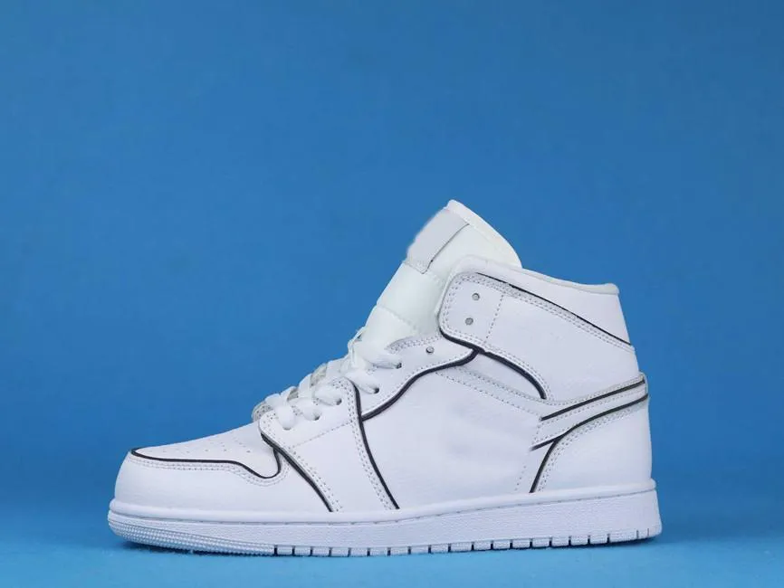 Air jordan 1 mid shop reflective white