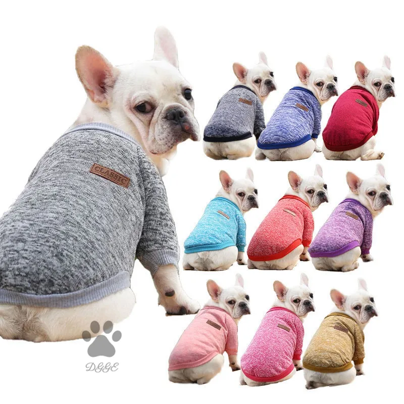 Fashion Focus On Pet Dog Apparel Clothes Knitwear Dogg Sweater Soft Thickening Warm Pup Dogs Shirt Winter Puppy Sweats (Wine red, XXS)