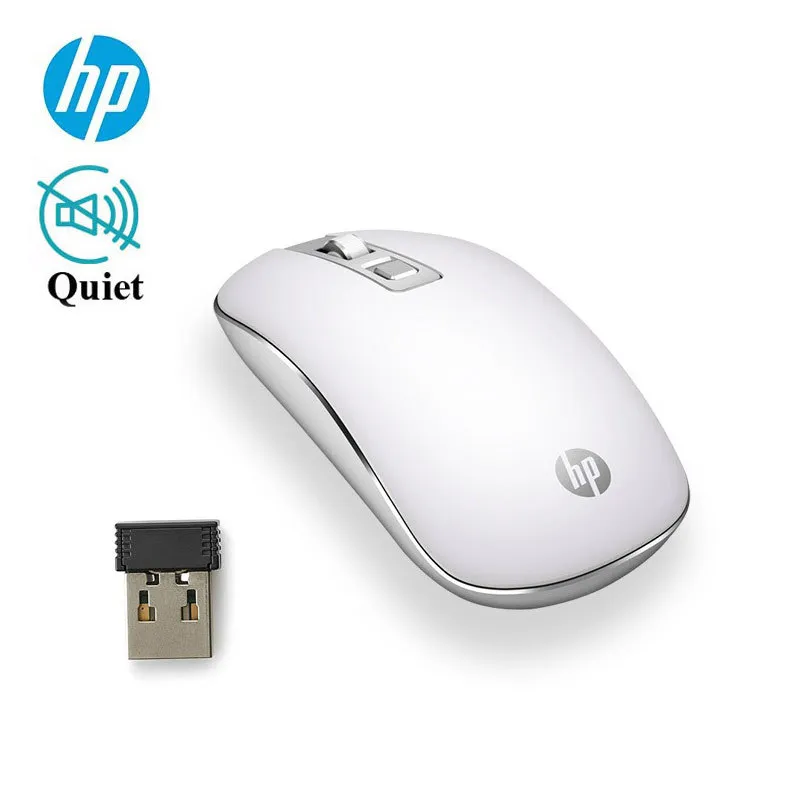 HP – souris optique sans fil S4000, Mini 800/1200/1600 DPI réglable, 2.4 ghz, pour ordinateur Portable et Notebook, livraison directe