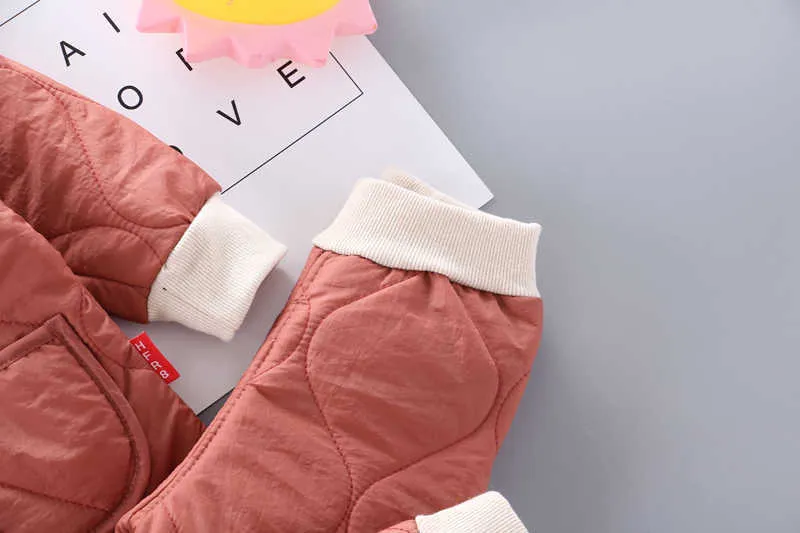 Autunno inverno neonati maschi vestiti manica lunga Parka pantaloni 2 pezzi/set abiti in cotone set di abbigliamento per bambini tute di marca per bambini