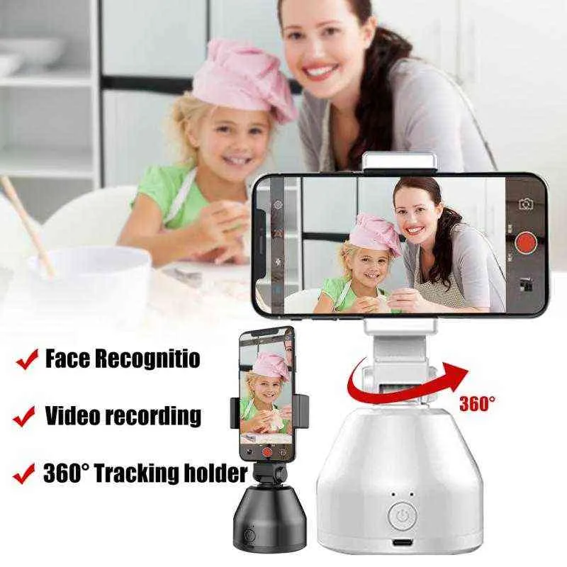 Auto Smart Shooting Selfie Stick 360 Object All-in-one Rotation Face Tracking Camera Phone Holder AI Gimbal_voghion.com
