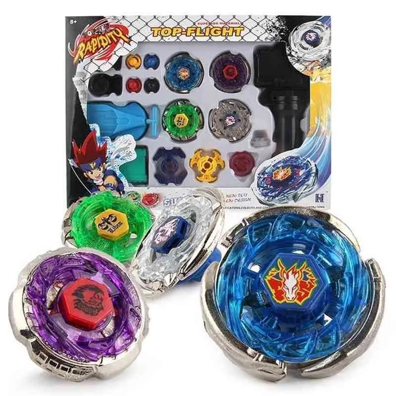 Beyblades Metal Fusion Toys For Sale Spinning Tops Set with Dual Launchers Hand Spinner 210803
