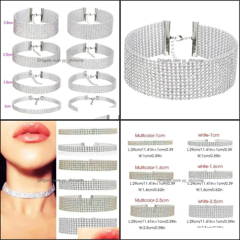 Gargantilha De Cristal Feminina, Acessrio Casamento Corrente Punk Gtico Chokers