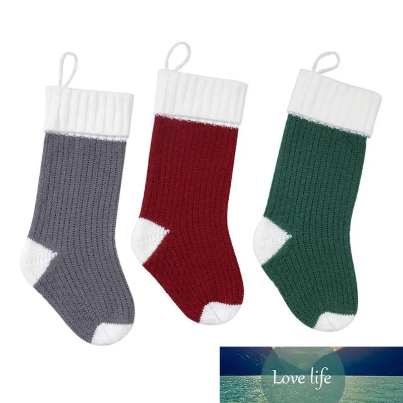 Noel Çoraplar Büyük Boy Kablo Örgü Örme Xmas Rustik Kişiselleştirilmiş Çorap Süslemeleri