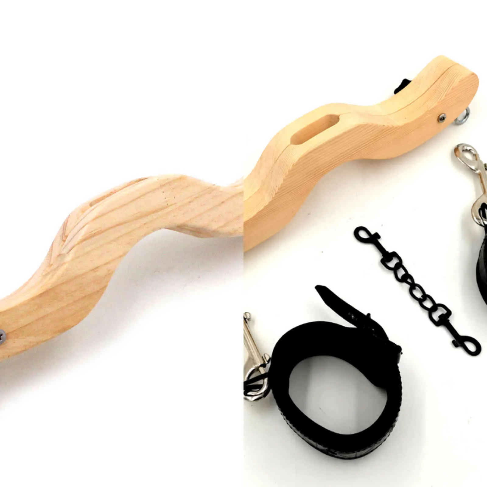 Bondages CBT Camilla de bolas BDSM Accesorio de escroto BALL SMASHER CRUSHER Wood Humbler Set Pene Tortura Bondage Sex Slaves Toy 1122