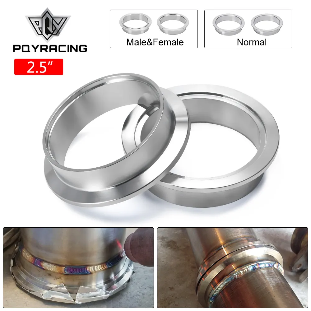 PQY-(2PC/LOT) brides à bande en V 2.5 "acier inoxydable de haute qualité 304 femelle mâle ou bride à bande en V NORMALE PQY-VFM25/VFN25