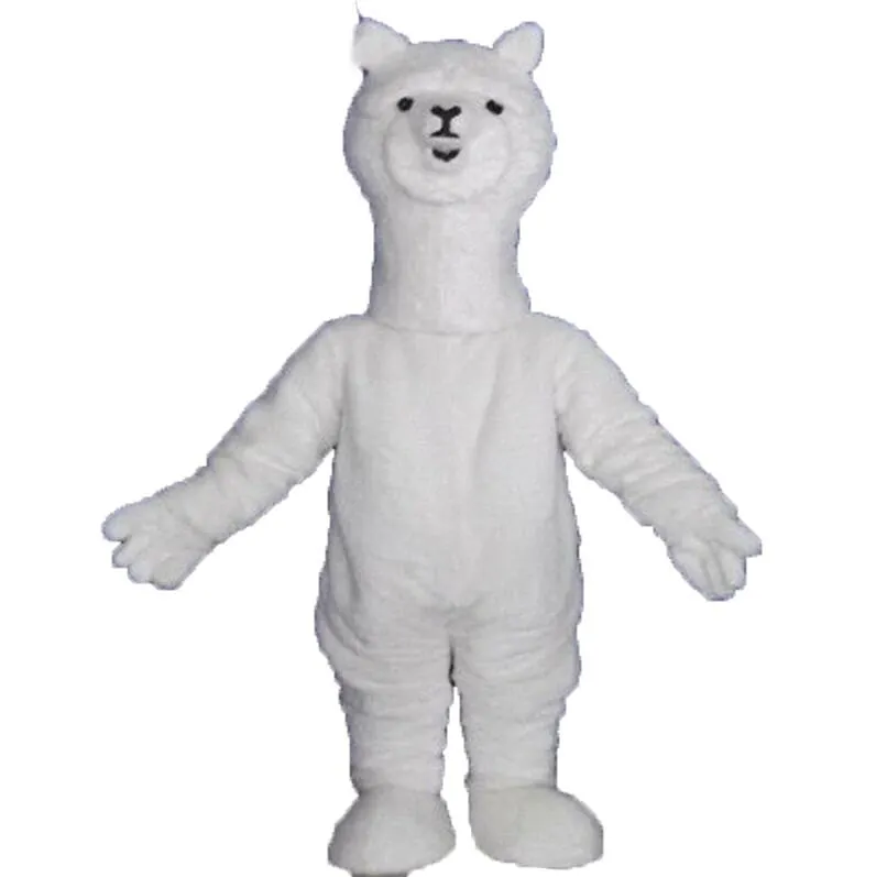 Halloween Furry Alpaca Mascot Costume Cartoon Theme Character Carnival Festival Fancy dress Christmas Adults Size Birthday Party Outdoor Outfit Suit
