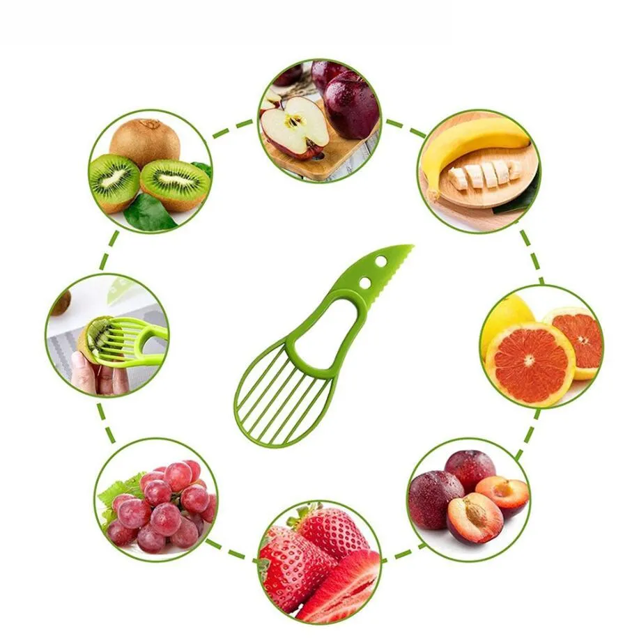 2pcs/set Multifunctional Avocado Slicer, Fruit Slicer, Household