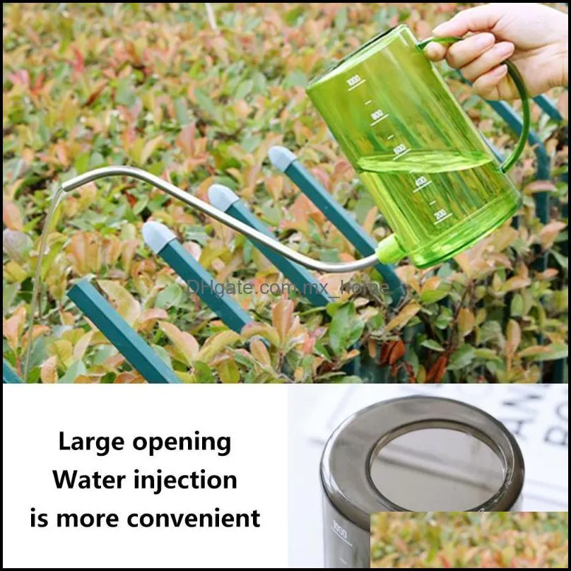 Portable Long Mouth Plastic Watering Can Home Pot Fertilizing Gardening Tools For Flower Plants Equipments