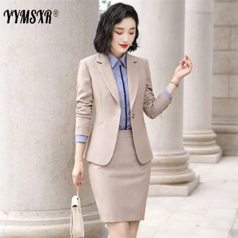 Formell slitage Kvinnors kostymer Business Women's Höst Business Fashion Korean Temperament Overells Suit 210927