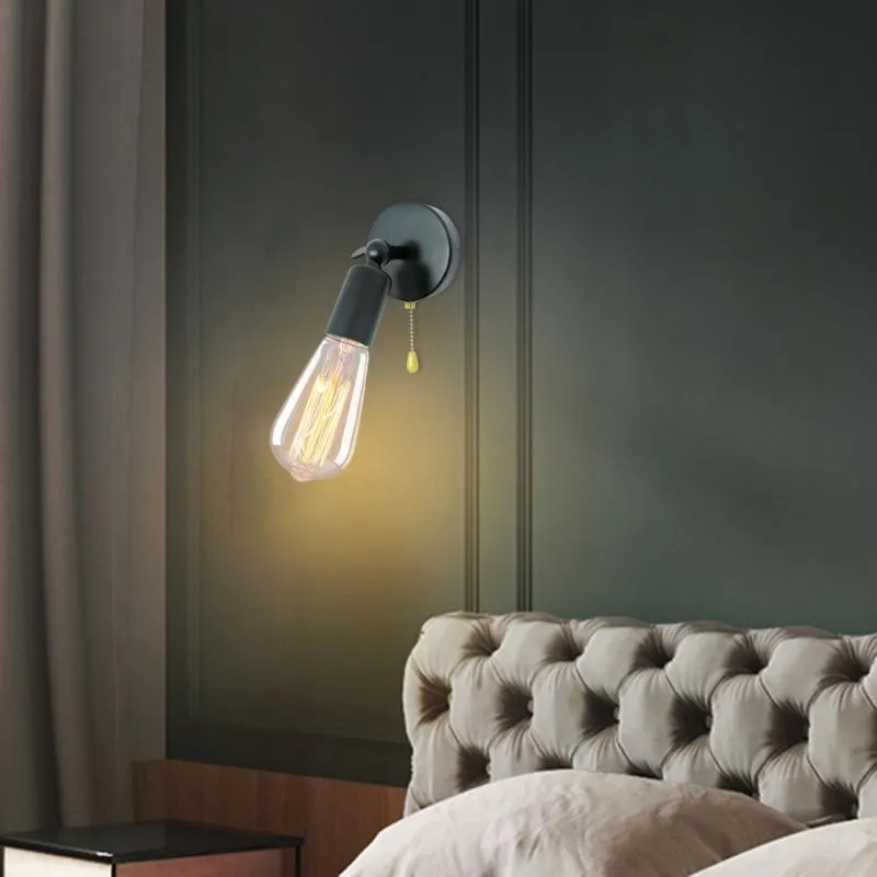 Wandlamp LED-verlichting Retro Badkamer Woonkamer Nachtkastje Slaapkamer Studie Doorgang Houder zonder lamp