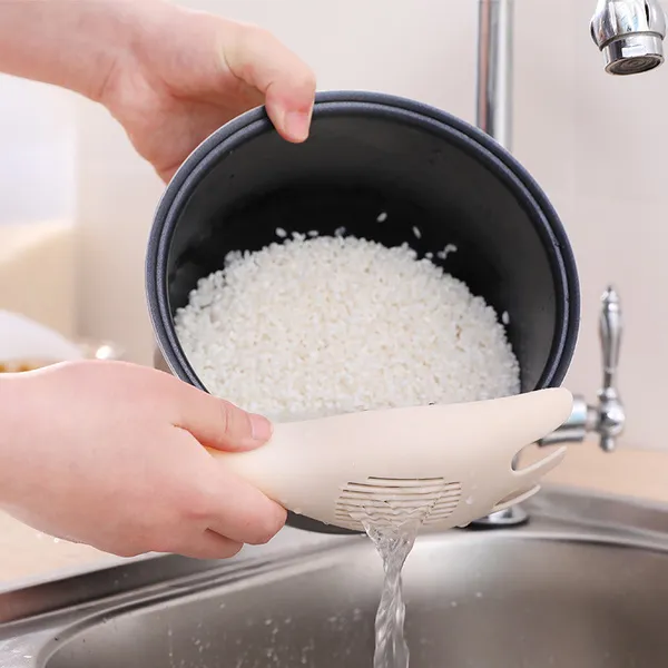 Rice Washing Colander Multifunctional Food Drain Rack for Household ...