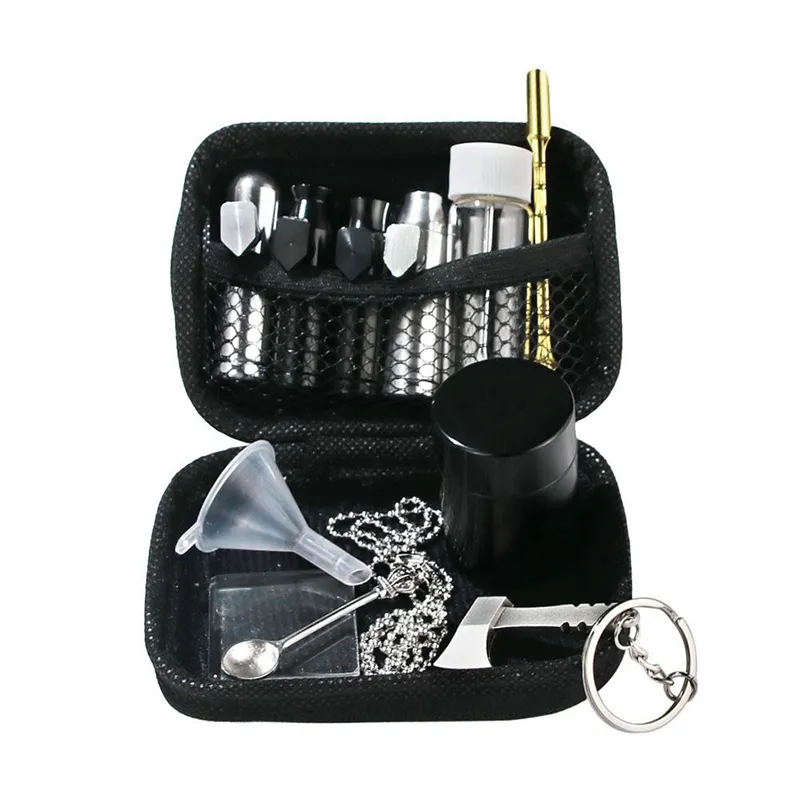 Ensemble de tabatière en métal populaire transfrontalier kit de stockage de cigarettes ensemble de fumer portable 11 pièces