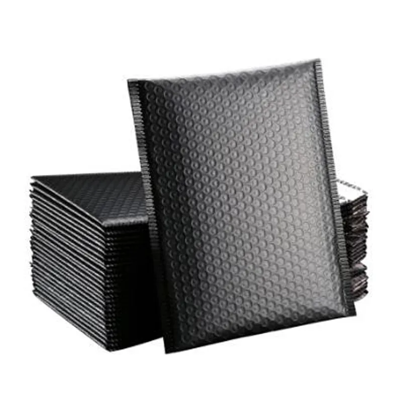 20*28CM Black Bubble Ambrusing Wrap Mailers Mat Envelope Packaging do biznesowych worków z Poly Mailer Self