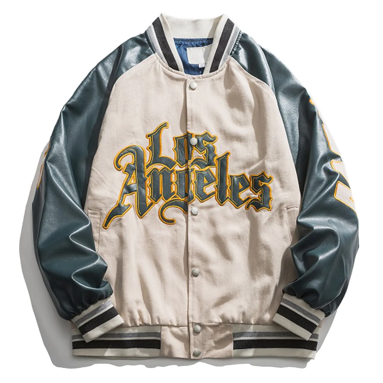 2021 Vintage American Bomber Jacket Men Streetwear Letter Embroidery Baseball Coat Jacket`s Harajuku Varsity Jackets Unisex Size M-2XL