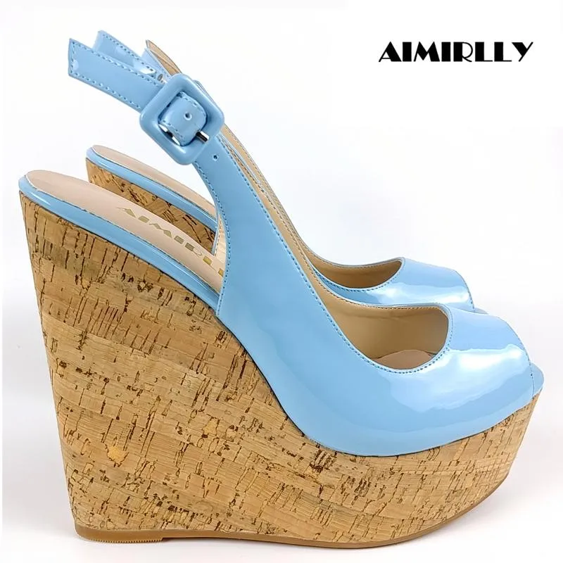 Cork wedge discount closed toe shoes