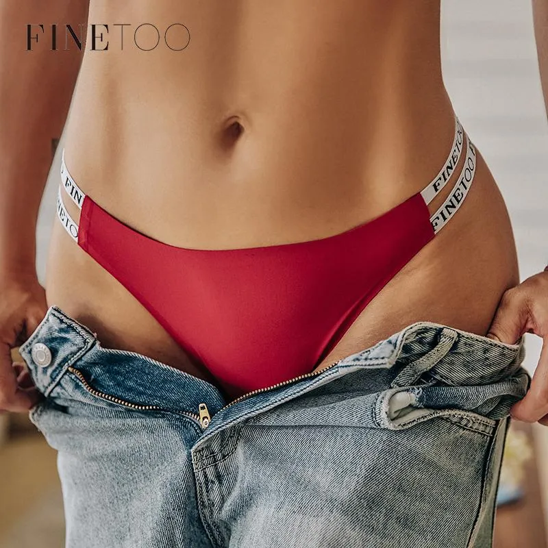 FINETOO Seamless Thongs Women Brazilian Underwear M XL Female