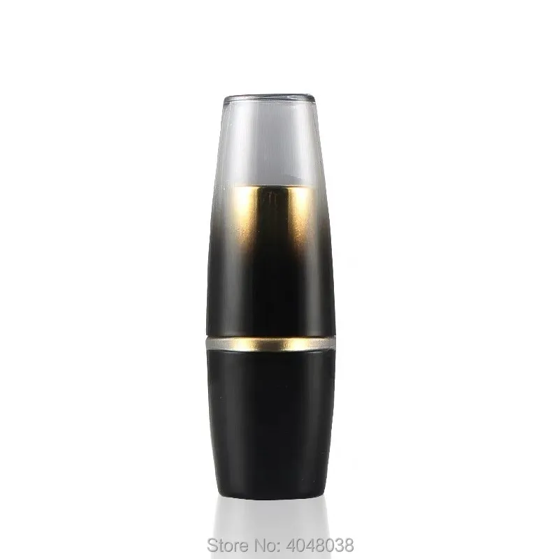 12.1mm Round Lip Balm Container Empty Plastic Lipstick Tubes Cosmetic Refillable Bottle Black Cosmetic Containers (1)